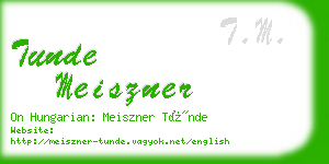 tunde meiszner business card